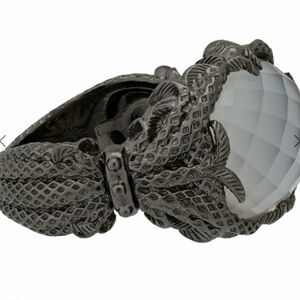 Stephen Webster Jewels Verne Womens Crystal Haze Silver Fishing Ring Size 7